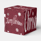 フェスティバルレッドメリークリスマス装飾 フェイバーボックス (裏面サイド)