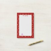 フェスティバルレッド企業のロゴ星ピースホープ ポストイット (デスク上)