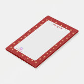 フェスティバルレッド企業のロゴ星ピースホープ ポストイット (アングル)