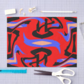 フェスティバルレッド先住民インディアンとアー日本のトブレンド 薄葉紙 (クラフト)