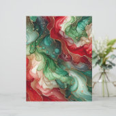 フェスティバルレッド&グリーンアルコールインクスクラップブック紙 (スタンド正面)