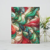 フェスティバルレッド&グリーンアルコールインクスクラップブック紙 (スタンド正面)