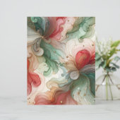 フェスティバルレッド&グリーンアルコールインクスクラップブック紙 (スタンド正面)