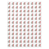 フェスティバルレッド&グリーンフェリズナビダッド テーブルクロス (正面)