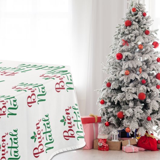 フェスティバルレッド&グリーンフェリズナビダッド テーブルクロス