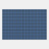 フェスティバルレッド、グリーン、ブルーホリデープレイド ラッピングペーパーシート (正面3)