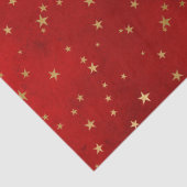 フェスティバルレッド&ゴールドフォイルウィンタークリスマススターズ 薄葉紙 (詳細)