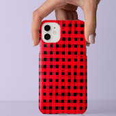 フェスティバルレッド&ブラック水牛の格子板 Case-Mate iPhoneケース