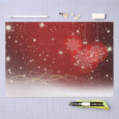 フェスティバルレッド、ホワイトおよび金ゴールドホリデーティッシュペーパー 薄葉紙 (クラフト)