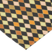 フェスティバルレトロオレンジブラックダイヤモンドパターン テーブルクロス (アングル)