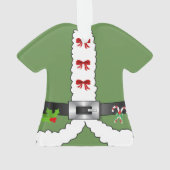 フェスティバルレトロクリスマスサンタクロース小妖精や小人 オーナメント (裏面)