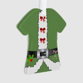 フェスティバルレトロクリスマスサンタクロース小妖精や小人 オーナメント (正面)