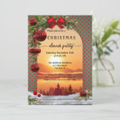 フェスティバルレトロクリスマスディナーパーティの招待状 招待状 (スタンド正面)
