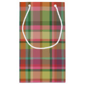 フェスティバルレトロクリスマスプレッドキュートホリディ名門私立校風のー スモールペーパーバッグ (裏面)