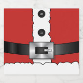 フェスティバルレトロクリスマスレッドスーツサンタクロース ビールラベル (シングルラベル)