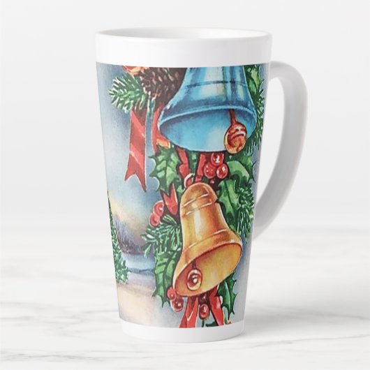 フェスティバルレトロクリスマスヴィンテージファーム カフェラテマグ (右アングル)