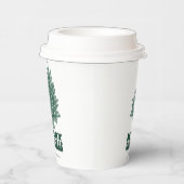 フェスティバルレトログリーンクリスマスツリー 紙コップ (右)