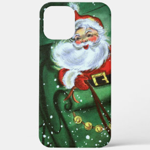 フェスティバルレトロビンテージクリスマスサンタ iPhone 12 PRO MAX ケース