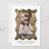 フェスティバルレトロフォトフレームメリークリスマス シーズンカード (正面)