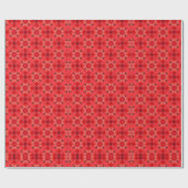 フェスティバルレトロフローラクリスマスラッピング紙 ラッピングペーパー (フラット)