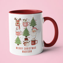 フェスティバルレトロメリークリスマスパーソナライズされた名