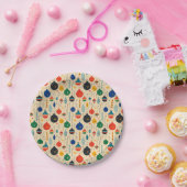 フェスティバルレトロヴィンテージクリスマスオーナメント ペーパープレート (パーティー)