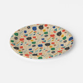 フェスティバルレトロヴィンテージクリスマスオーナメント ペーパープレート (アングル)