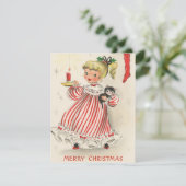 フェスティバルレトロヴィンテージクリスマスガール シーズンカード (スタンド正面)