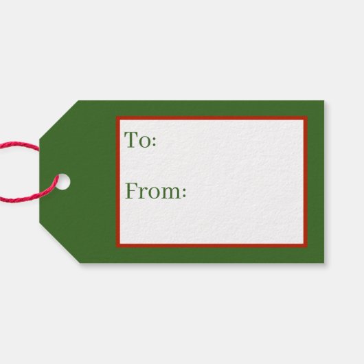 フェスティバルレトロヴィンテージクリスマスサンタアド名 ギフトタグ (裏面横)