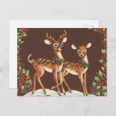 フェスティバルレトロヴィンテージクリスマストインデナー ポストカード (正面/裏面)