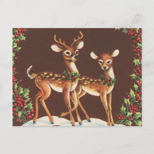 フェスティバルレトロヴィンテージクリスマストインデナー ポストカード (正面)