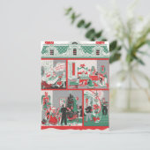 フェスティバルレトロヴィンテージクリスマスハウス シーズンポストカード (スタンド正面)
