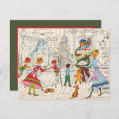 フェスティバルレトロヴィンテージクリスマス シーズンカード (正面/裏面)