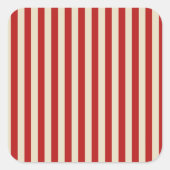 フェスティバルレトロヴィンテージ垂直ポップコーンストライプ型 スクエアシール (正面)