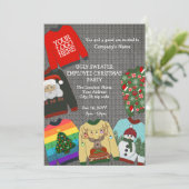 フェスティバルロゴブリーセーター従業員クリスマスパーティー 招待状 (スタンド正面)