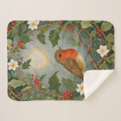 フェスティバルロビンアンドホリー シェルパブランケット (正面(横))