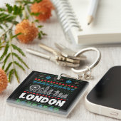 フェスティバルロンドン統一されたキングダム醜いクリスマス キーホルダー (正面右)