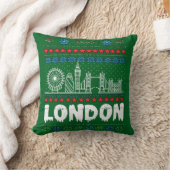 フェスティバルロンドン統一されたキングダム醜いクリスマス クッション (ブランケット)