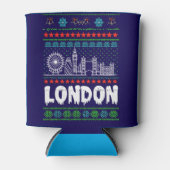 フェスティバルロンドン統一されたキングダム醜いクリスマス 缶クーラー (正面)