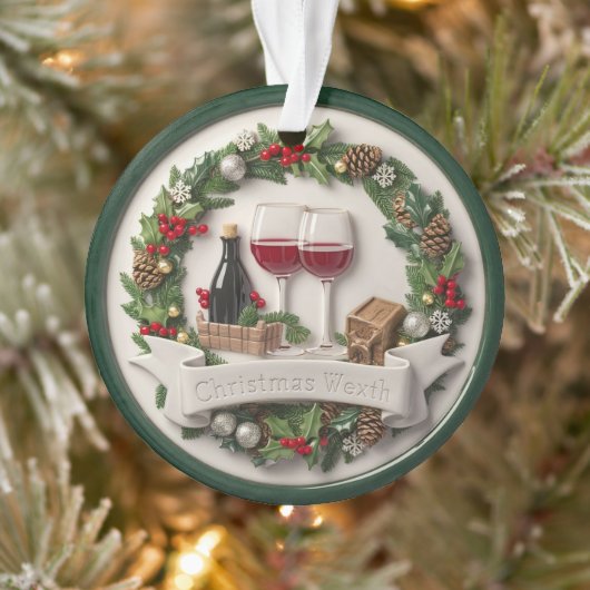 フェスティバルワインとオーナメント高レリーフ、 浮き彫り オーナメント (ツリー)