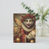 フェスティバルヴァンパイアキャットクリスマスエグノグ ポストカード (スタンド正面)