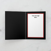 フェスティバルヴィンテージのクリスマス雪だるまにメッセージを追加 シーズンカード (内部)