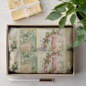 フェスティバルヴィンテージウィンタークリスマスエフェメラコラージュ 薄葉紙 (ギフト)