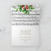 フェスティバルヴィンテージエンジェルチェルーブホリークリスマス カード (内部)