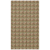 フェスティバルヴィンテージクリスマスエフェメラコラージュ – 金ゴールド テーブルクロス (正面)