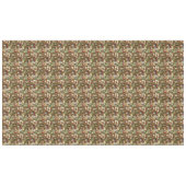 フェスティバルヴィンテージクリスマスエフェメラコラージュ – 金ゴールド テーブルクロス (正面(横))