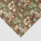 フェスティバルヴィンテージクリスマスエフェメラコラージュ – 金ゴールド 薄葉紙 (詳細)