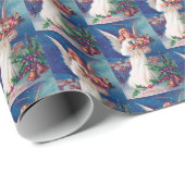 フェスティバルヴィンテージクリスマスエンジェルホリデイ ラッピングペーパー (ロールコーナー)