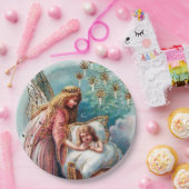 フェスティバルヴィンテージクリスマスエンジェルホリデーパーティー ペーパープレート (パーティー)