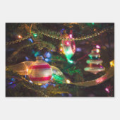 フェスティバルヴィンテージクリスマスオーナメント ラッピングペーパーシート (正面3)